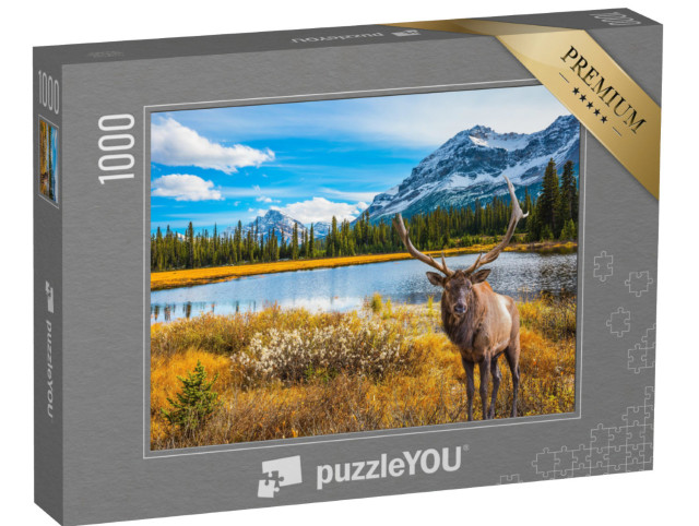 Puzzle 1000 Teile „Französisch-Kanada: ein Golfplatz umgeben von schönem Herbstpark“
