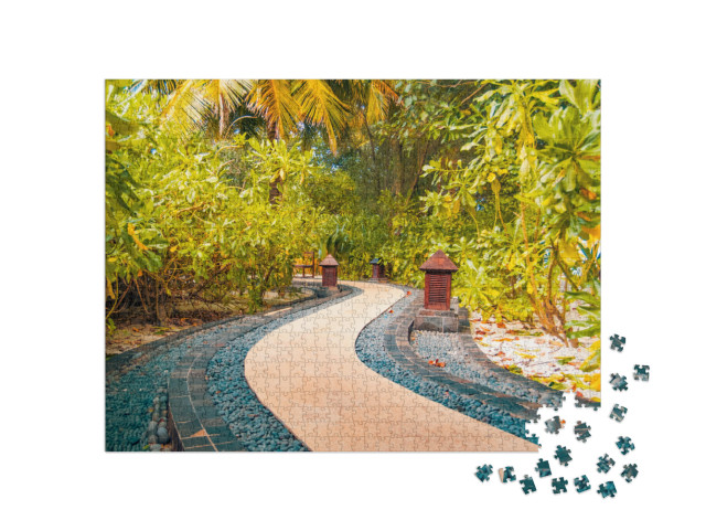 Puzzle 1000 Teile „Japanischer Zen Garten“