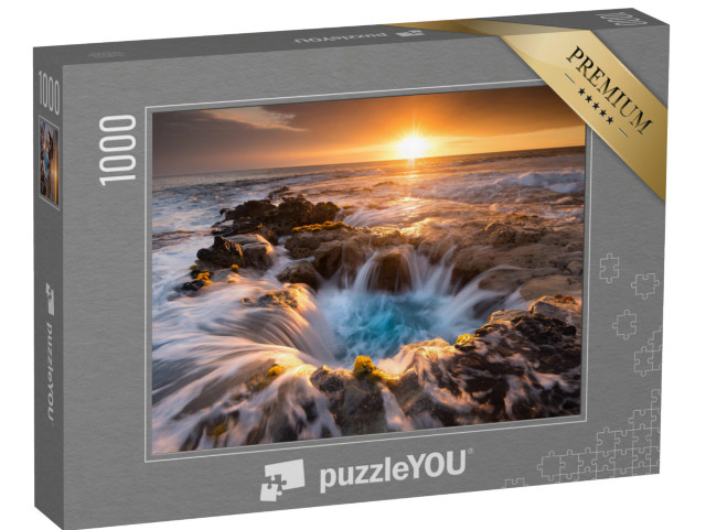 Puzzle 1000 Teile „Pools of Paradise bei Sonnenuntergang, Big Island, Hawaii“