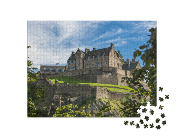 Puzzle 1000 Teile „Blick auf das Edinburgh Castle“