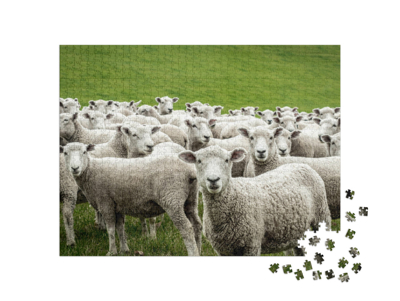 Puzzle 1000 Teile „Schafherde“