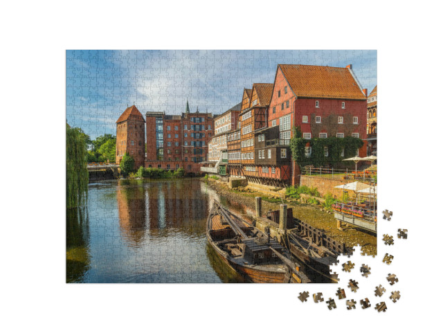 Puzzle 1000 Teile „Ansicht von Lüneburg, Niedersachsen, Deutschland“