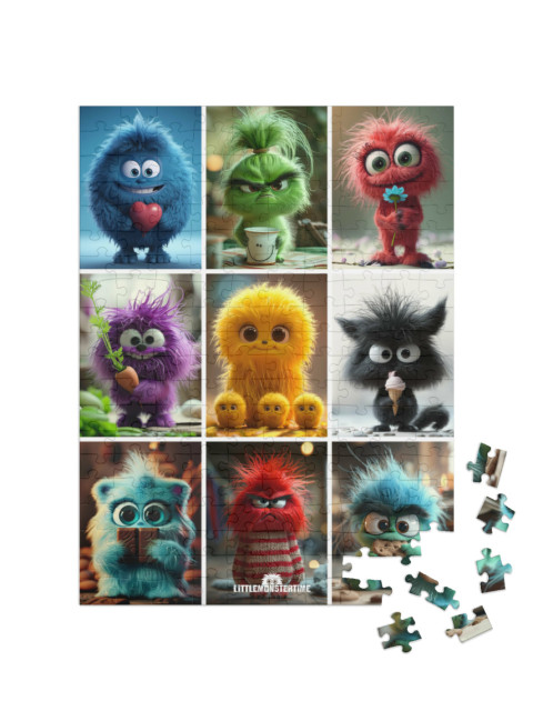 Puzzle 200 Teile „LITTLEMONSTERTIME: Collage“