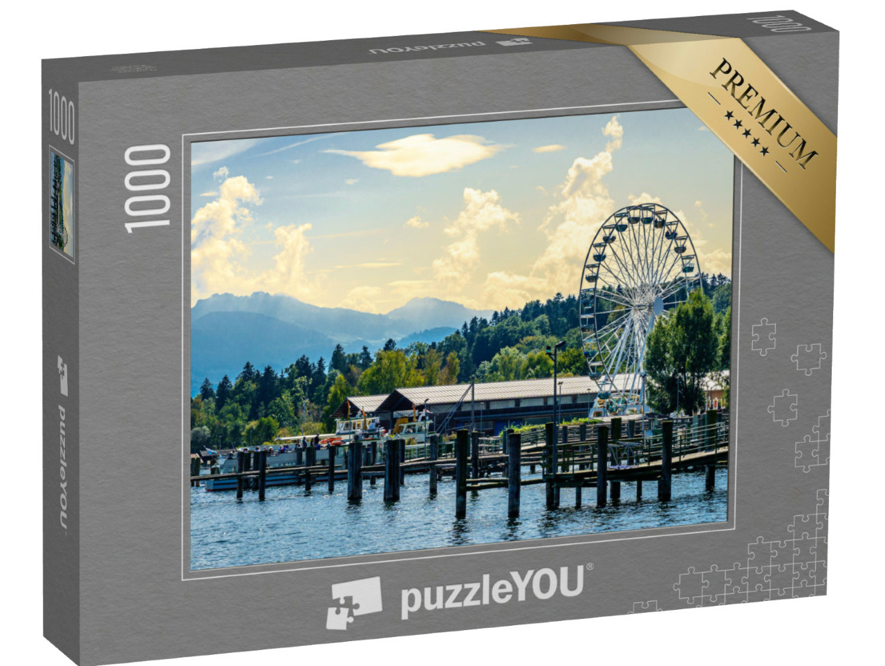 Puzzle 1000 Teile „Chiemsee in Bayern, Deutschland“