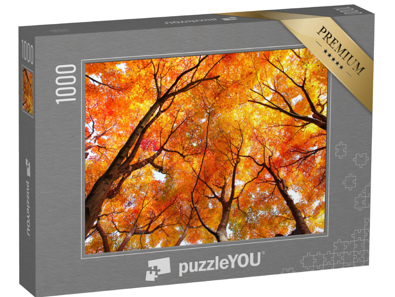 Puzzle 1000 Teile „Ahornbäume im Herbst“