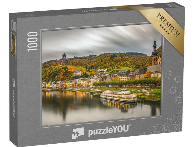 Puzzle 1000 Teile „Historische Stadt Cochem an der romantischen Mosel, Deutschland“