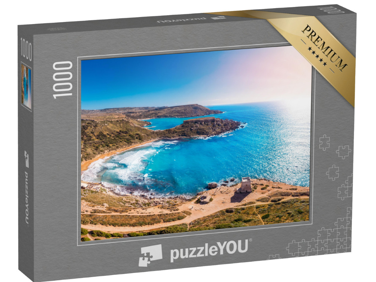 Puzzle 1000 Teile „Golden Bay auf Malta“