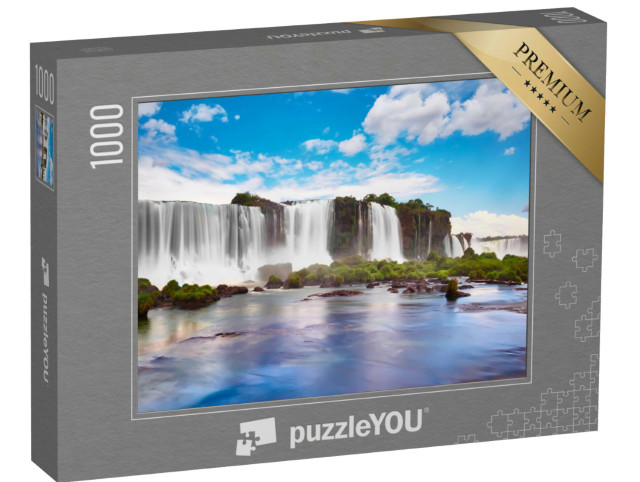 Puzzle 1000 Teile „Iguazu-Wasserfälle in Argentinien, Blick vom Teufelsschlund“
