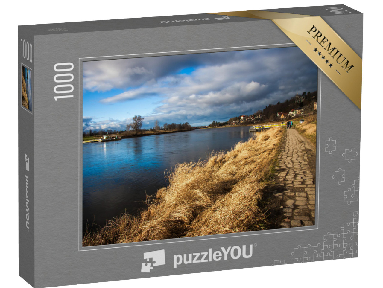 Puzzle 1000 Teile „Elbe im Stadtgebiet von Dresden“