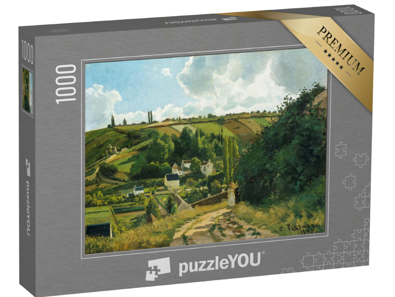 Puzzle 1000 Teile „Camille Pissarro - Jalais-Hügel, Pontoise“