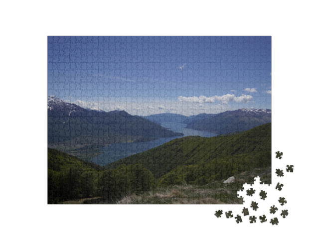 Puzzle 1000 Teile „Lago di Como, der italienischer See“