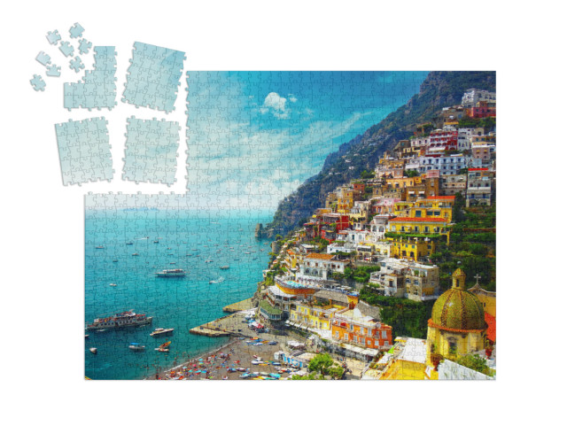 Puzzle „Positano, Amalfi, Italien“ | SMART SORTED® 1000 Teile