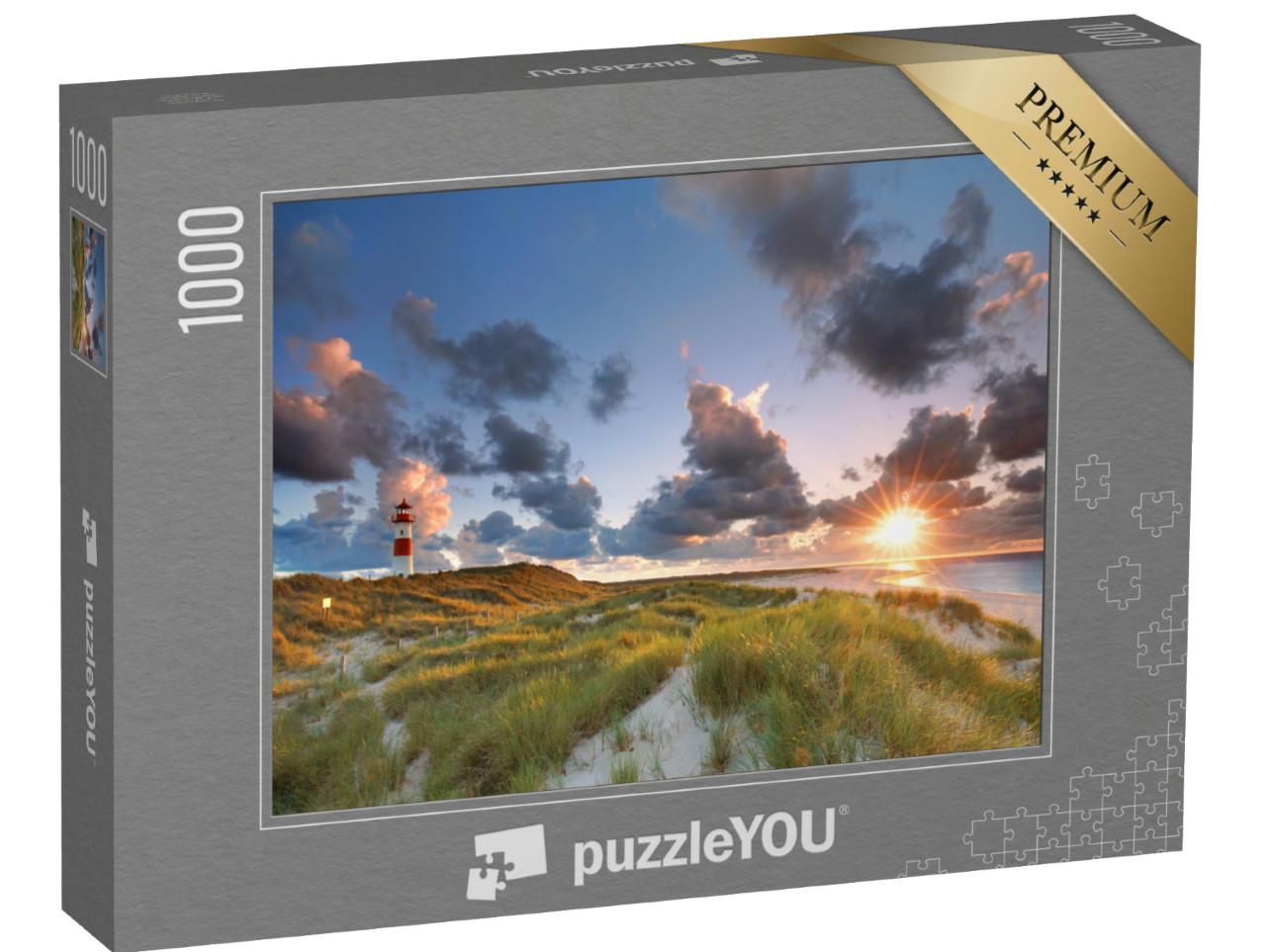 Puzzle 1000 Teile „Leuchtturm List auf der Nordseeinsel Sylt, Deutschland“