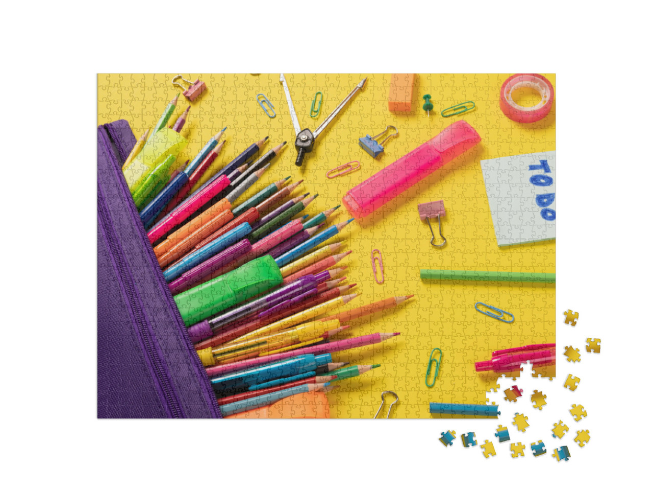 Puzzle 1000 Teile „Büromaterial“