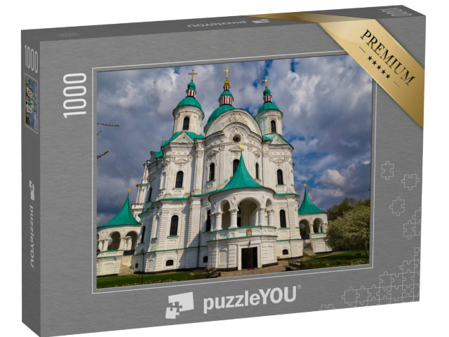 Puzzle 1000 Teile „Kathedrale der Geburt der heiligen Jungfrau, Kozelets, Ukraine“