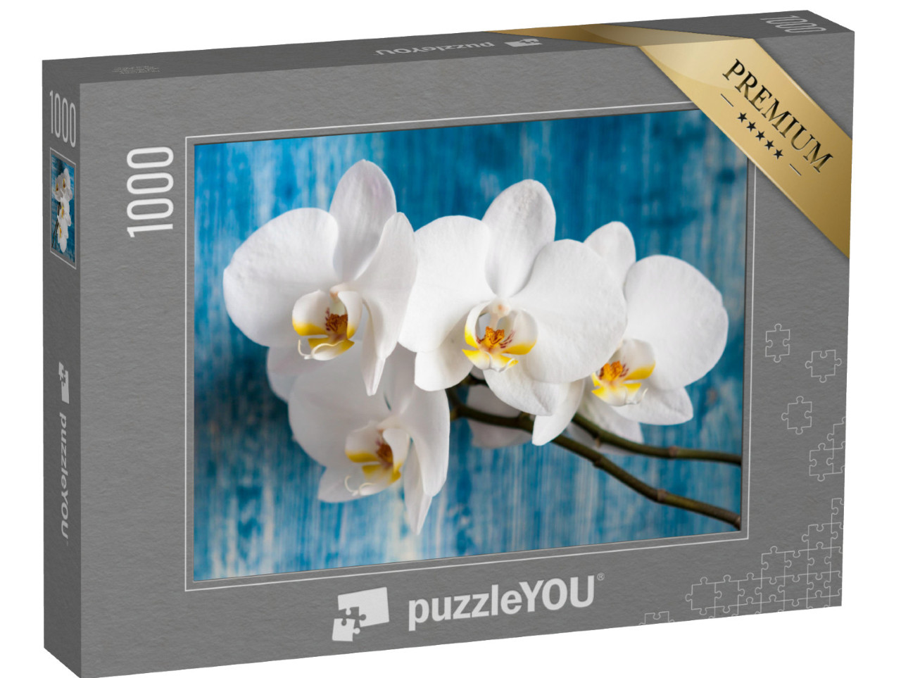 Puzzle 1000 Teile „Weiße Orchidee“