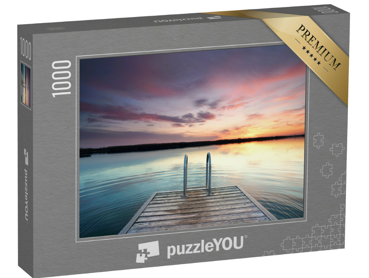 Puzzle 1000 Teile „Schöner Sonnenuntergang am Strand“