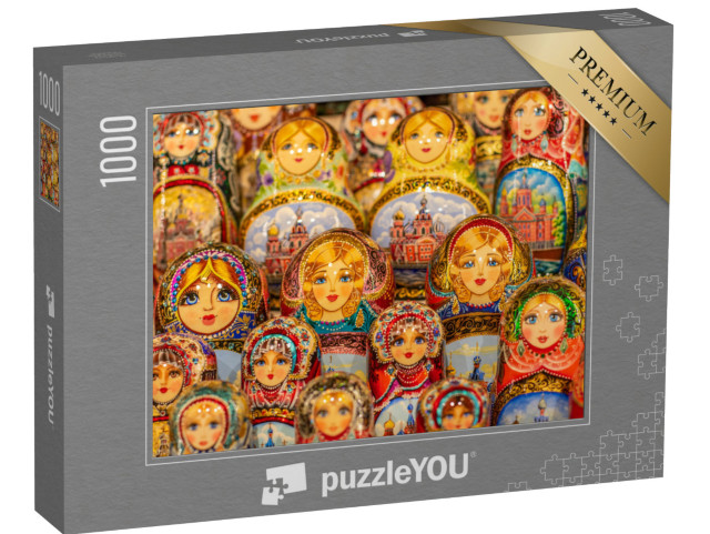 Puzzle 1000 Teile „Matroschka-Puppen, Russland“