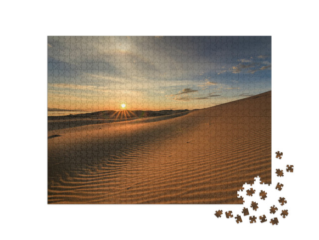 Puzzle 1000 Teile „Schöne Aussicht auf die Wüste Gobi in der Mongolei“
