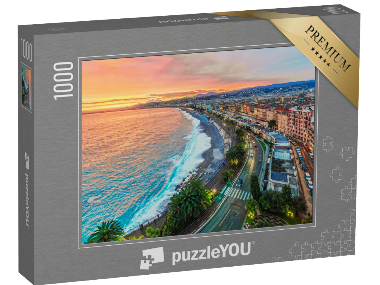 Puzzle 1000 Teile „Schöner Abend: Stimmung nach dem Sonnenuntergang“