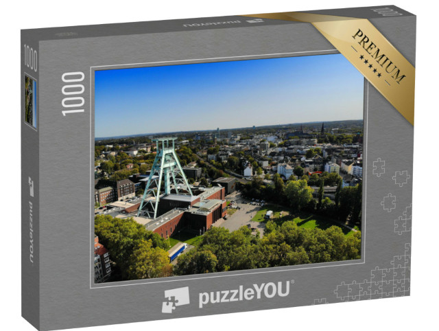 Puzzle 1000 Teile „Stadt Bochum mit Bergbaumuseum, Deutschland“
