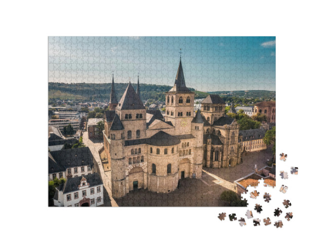 Puzzle 1000 Teile „Römisch-katholische Kirche in Trier, Rheinland-Pfalz, Deutschland“