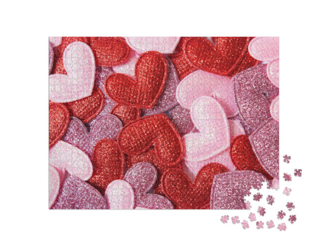 Puzzle 1000 Teile „Herzen zum Valentinstag“