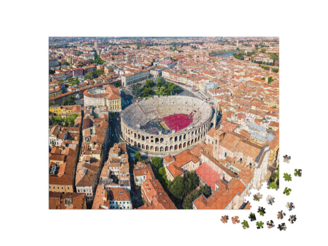 Puzzle 1000 Teile „Römisches Amphitheater auf der Piazza Bra in Verona, Italien“