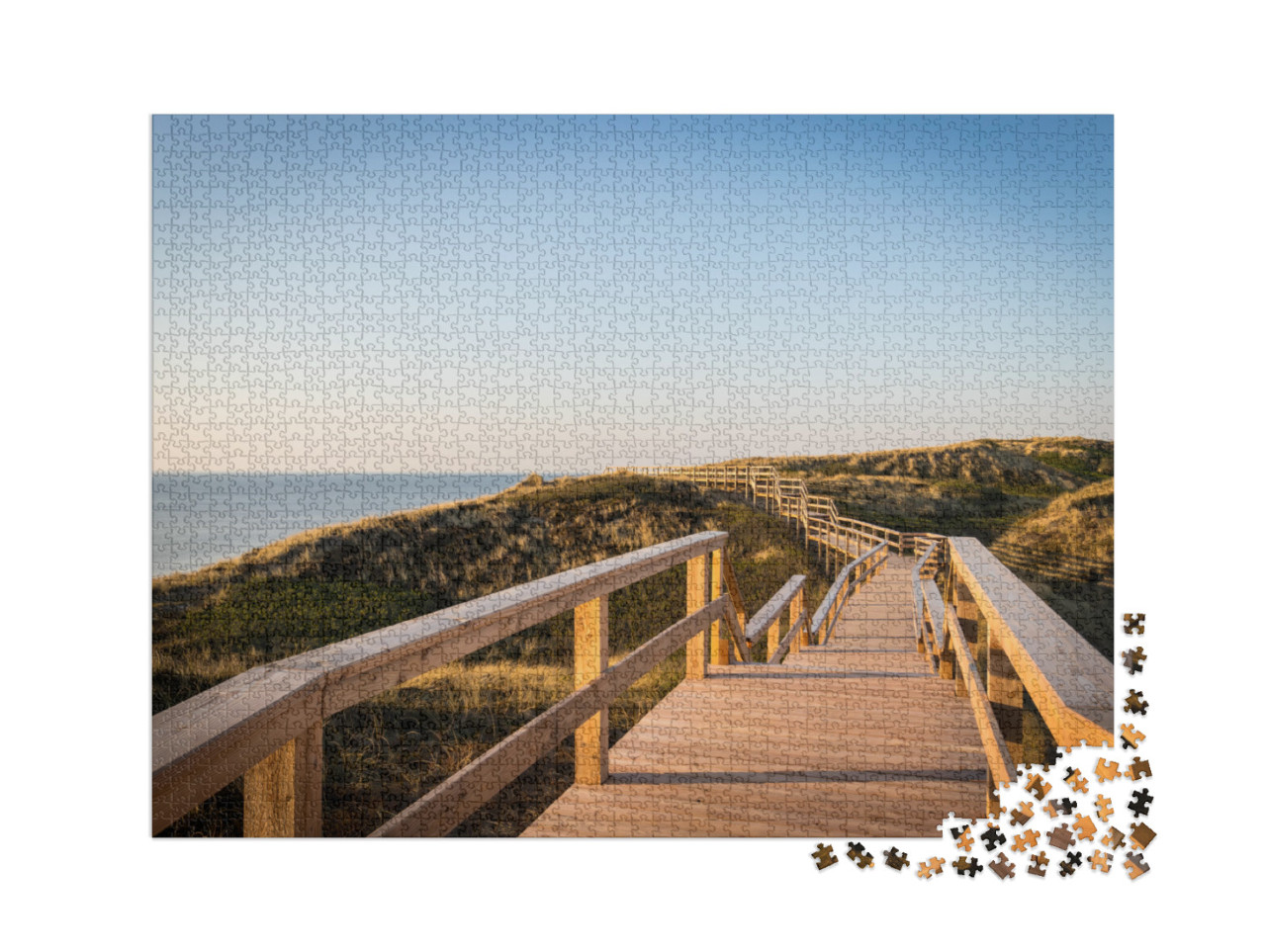Puzzle 2000 Teile „Strandtreppen-Wanderweg auf der Insel Sylt“
