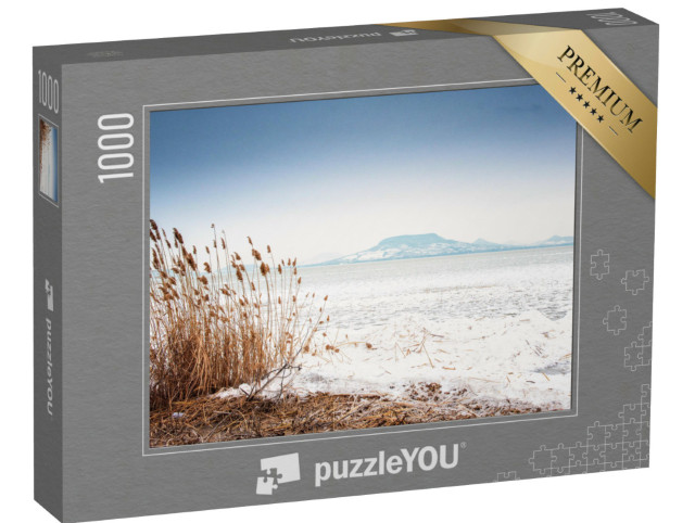 Puzzle 1000 Teile „Der Plattensee im Winter, Ungarn“