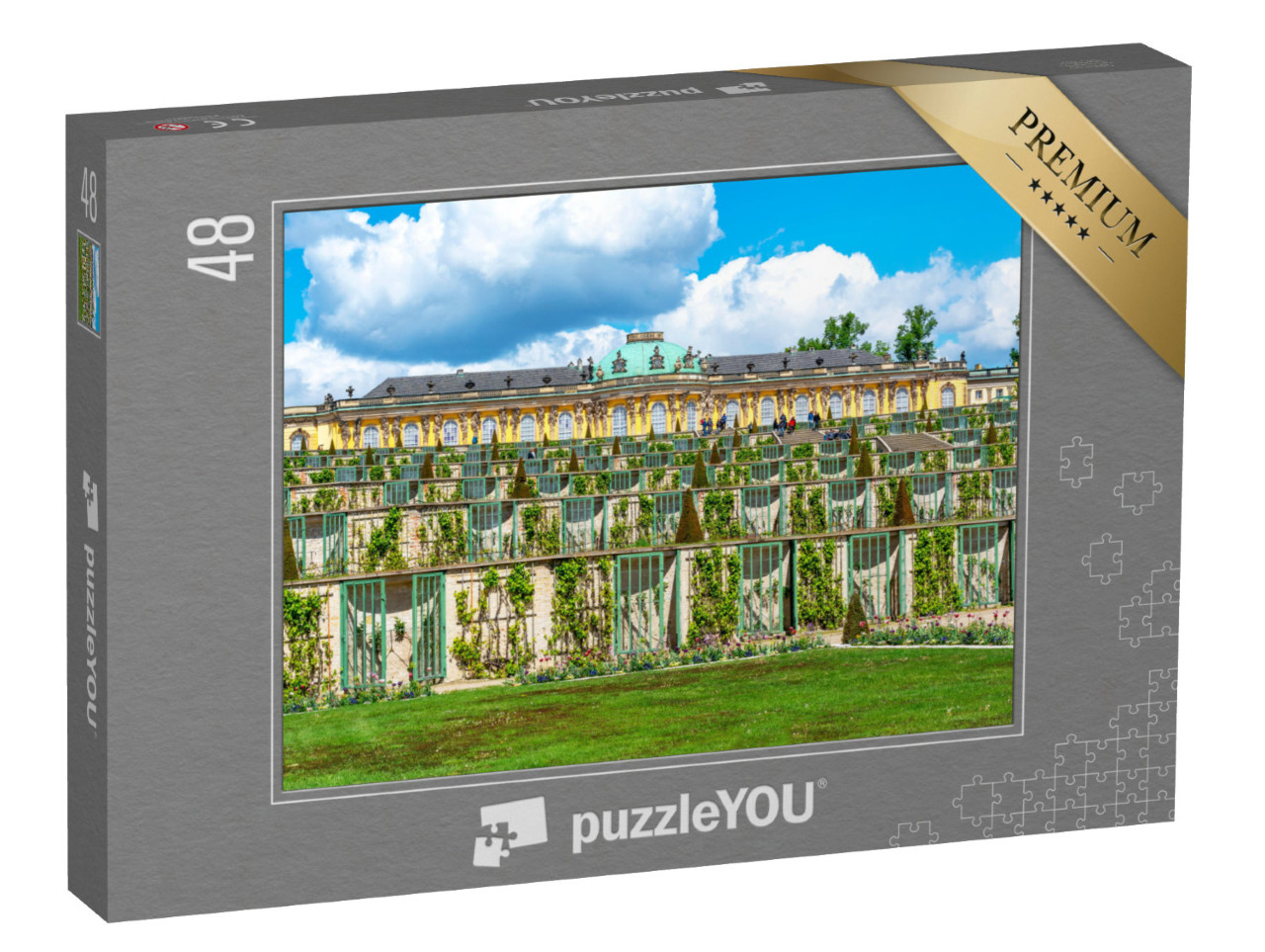 Puzzle 48 Teile „Schloss und Park Sanssouci, Potsdam, Deutschland“