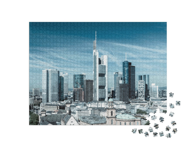 Puzzle 1000 Teile „Bankenviertel von Frankfurt am Main“