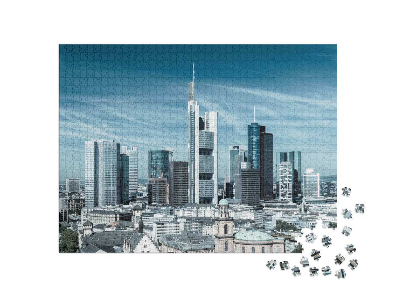 Puzzle 1000 Teile „Bankenviertel von Frankfurt am Main“