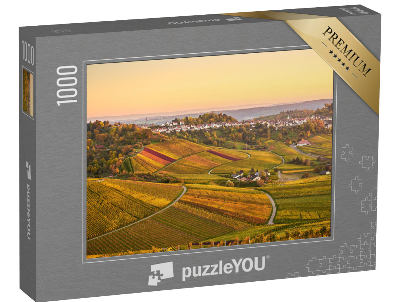 Puzzle 1000 Teile „Weinberge in Stuttgart, Deutschland“