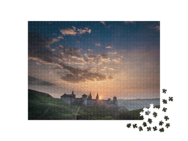 Puzzle 1000 Teile „Festung Kamianets-Podilskyi, Ukraine“
