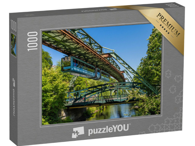 Puzzle 1000 Teile „Einzigartige Schwebebahn in Wuppertal“