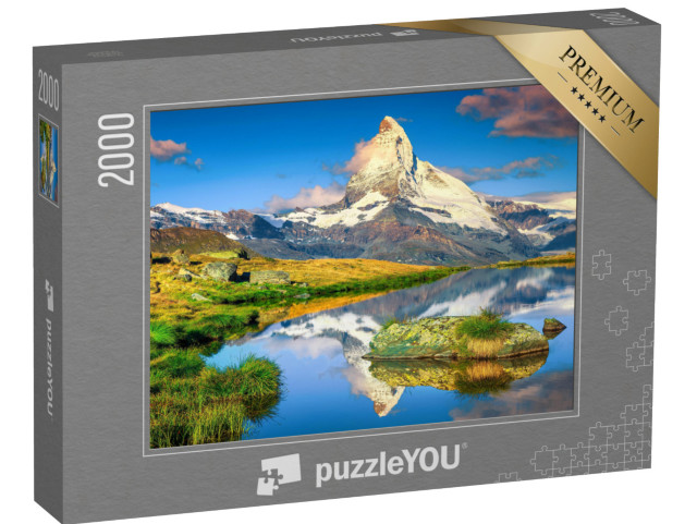 Puzzle 2000 Teile „Spektakuläres Matterhorn und herrlicher Stellisee, Zermatt, Schweiz“