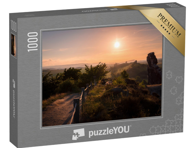 Puzzle 1000 Teile „Sonnenuntergang über dem Harz“