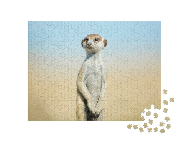 Puzzle 1000 Teile „Erdmännchen auf Patrouille“