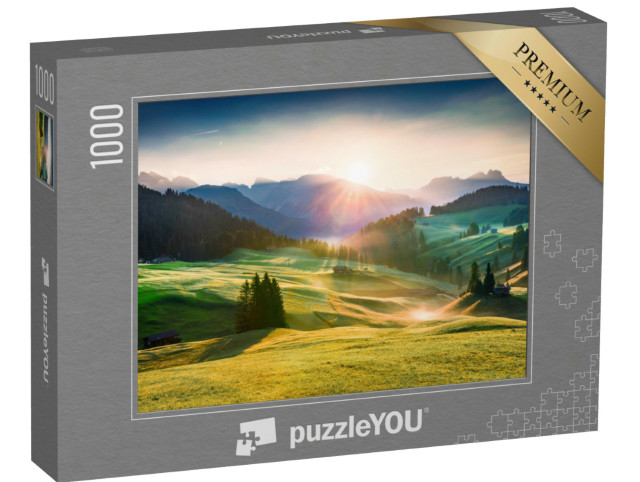 Puzzle 1000 Teile „Seiser Alm in der Provinz Bozen, Südtirol“