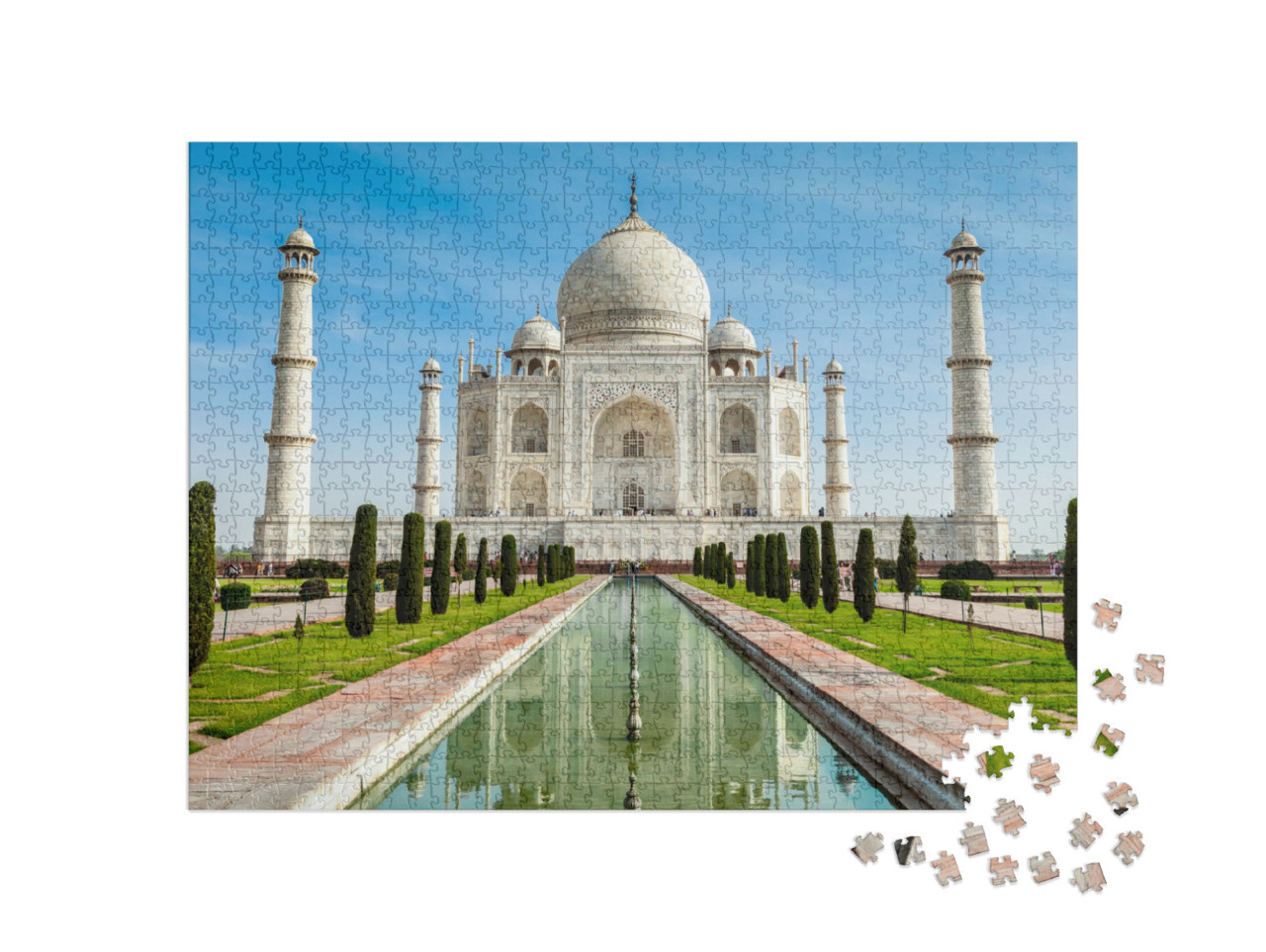 Puzzle 1000 Teile „Taj Mahal, Indien“