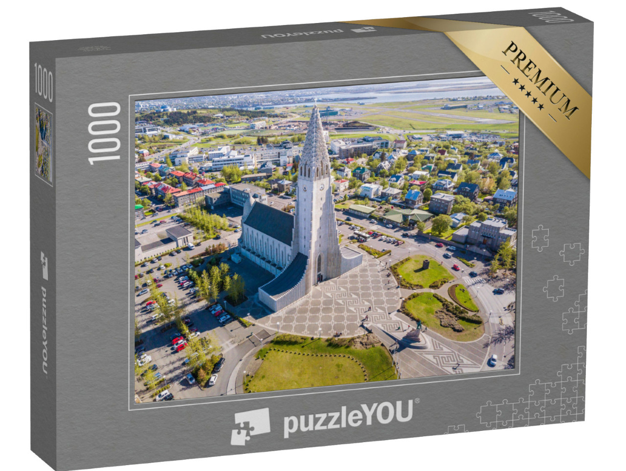 Puzzle 1000 Teile „Kirche von Rekjavik, Hauptstadt von Island“