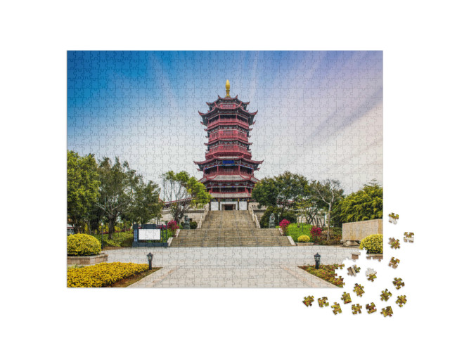 Puzzle 1000 Teile „Xinglin-Pavillon in Xiamen, China“