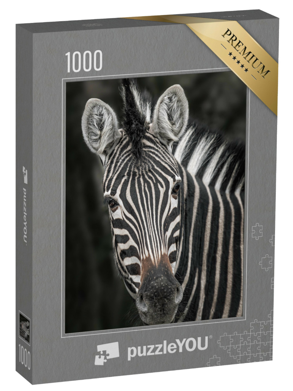 Puzzle 1000 Teile „Nahaufnahme eines Zebras“
