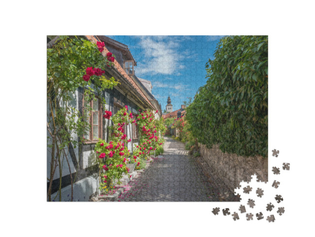 Puzzle 1000 Teile „Historische Hansestadt Visby in Schweden“