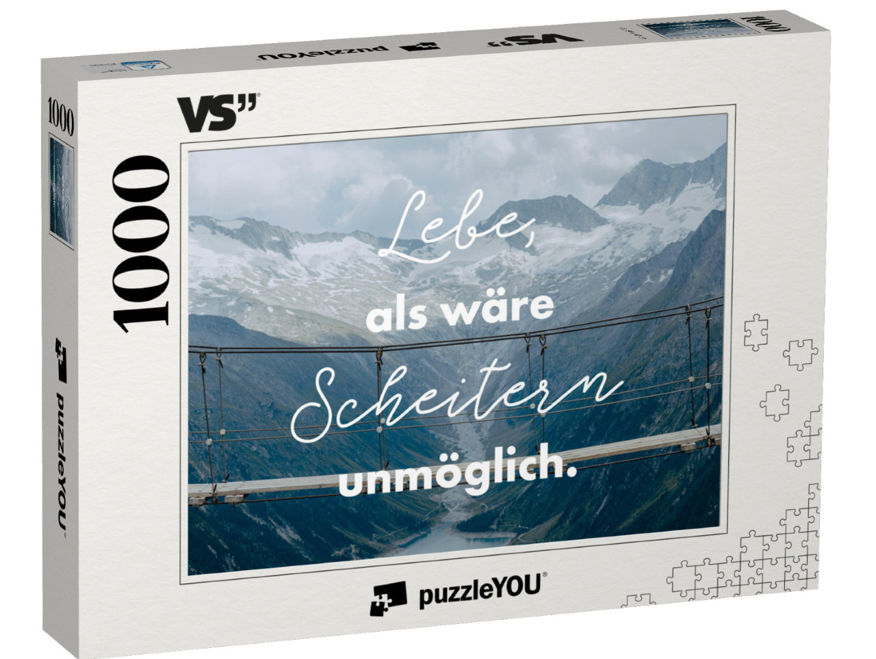 Puzzle 1000 Teile „Lebe, als wäre Scheitern unmöglich.“