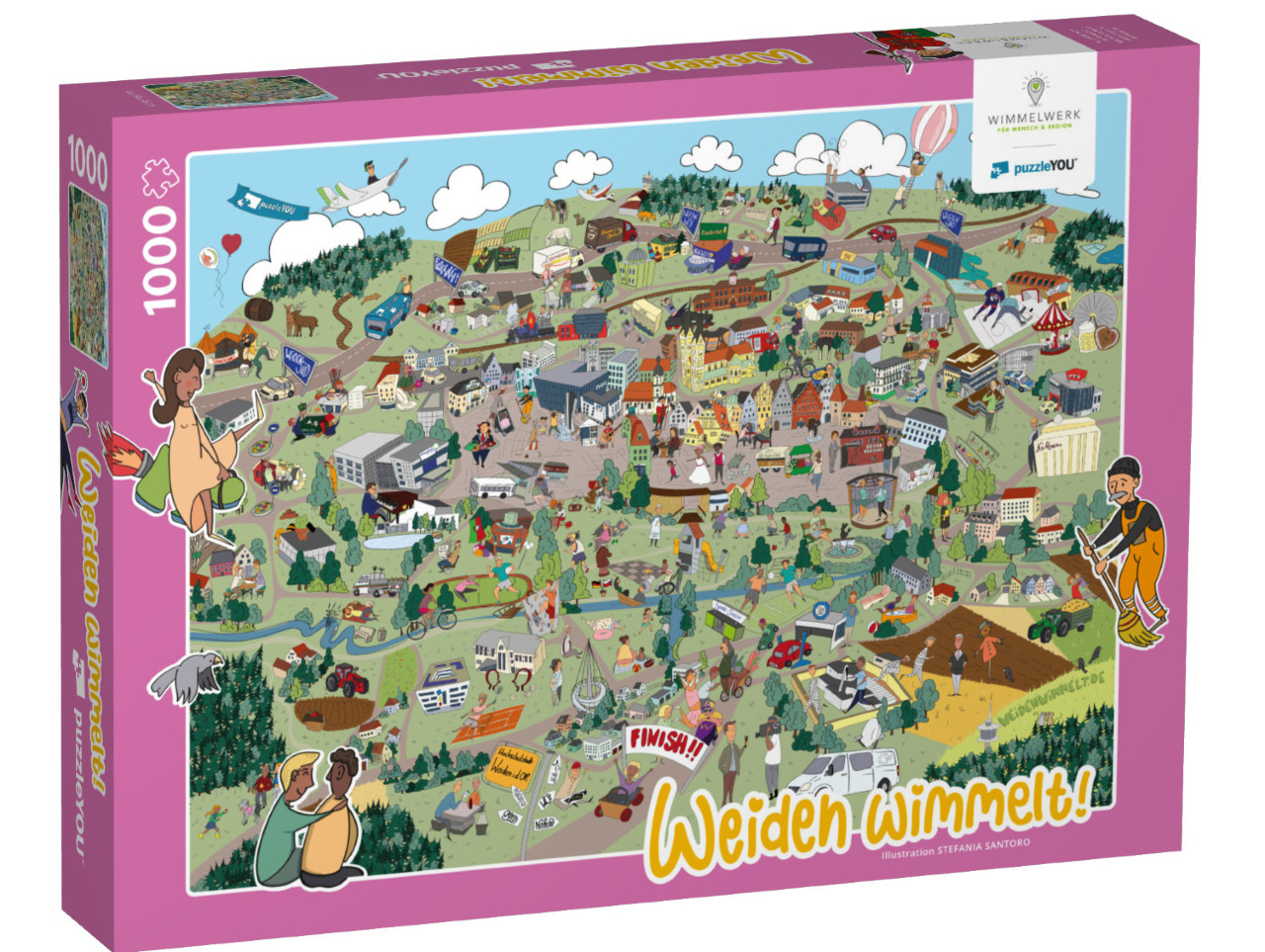 Puzzle 1000 Teile „Weiden wimmelt!“