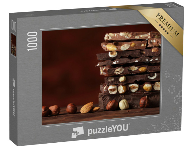 Puzzle 1000 Teile „Turm aus aromatischer Nuss-Schokolade“