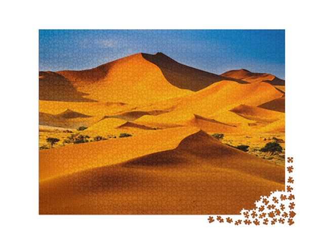 Puzzle 2000 Teile „Wüste von Namibia: eine Düne in der Sonne“