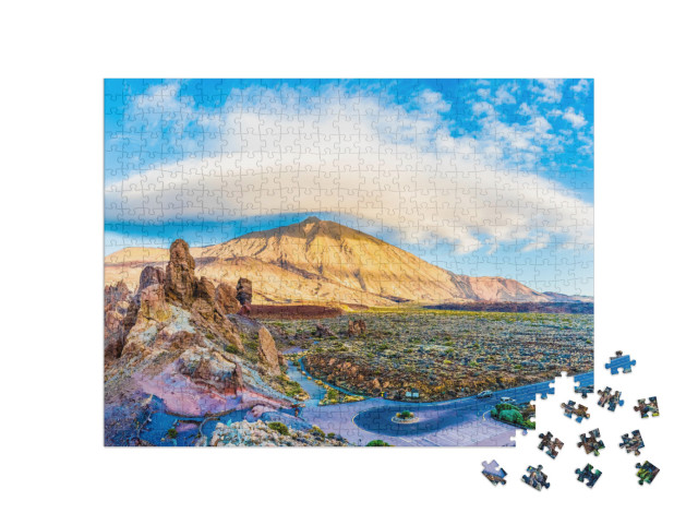 Puzzle 500 Teile „Teide National Park mit Vulkan auf Teneriffa, Spanien“